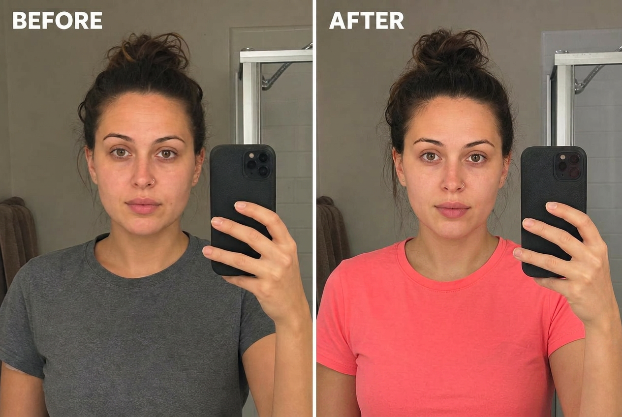 Before and after 14 days of D-BLOAT — Maria